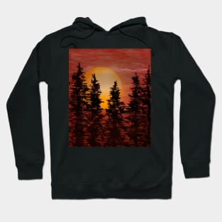 Full Moon Sunset #1 Hoodie